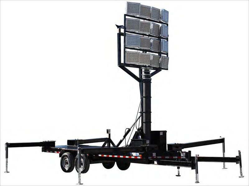 Yun yi 6m 9m 12m Höhe mobiler Lichtmast 3000w 5000w Diesel generator tragbarer LED-Teleskop-Lichtmast 1000w
