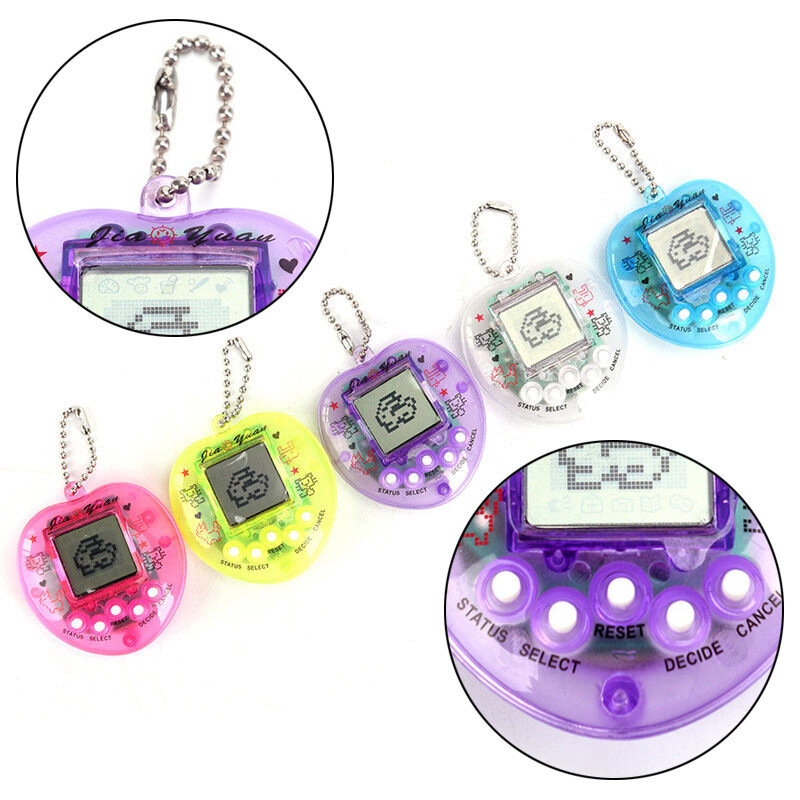 Electronic Pet Game Original 168 Pets In One Virtual Cyber Pet Electronic Toys Kids Funny Gifts E Pet Pixel Play Toy