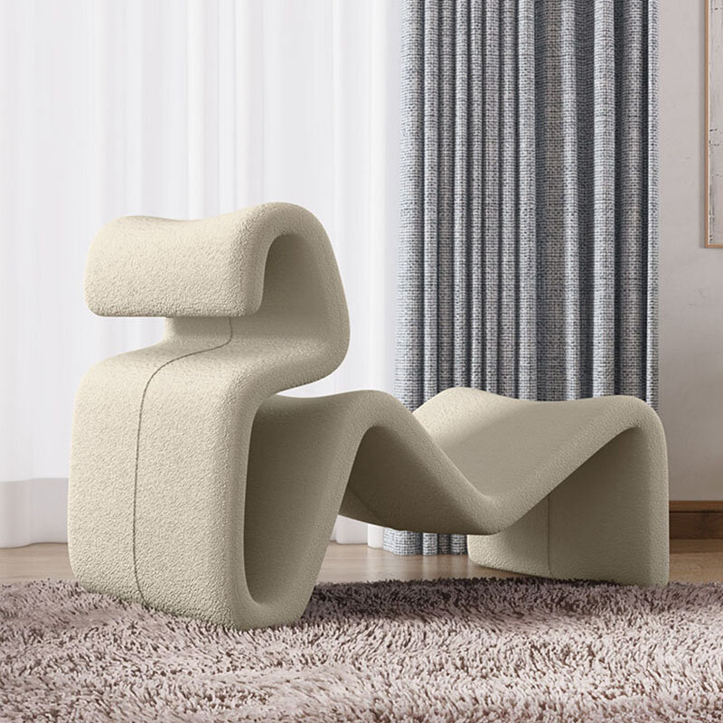 Fauteuil inclinable en cachemire pour salon, meuble de luxe, détente, design moderne