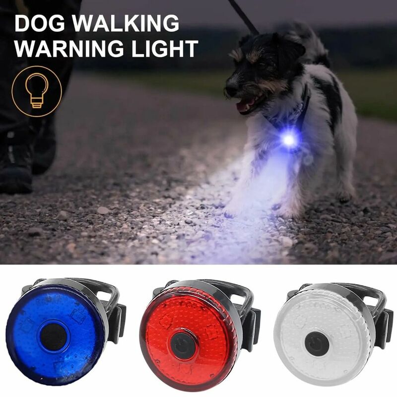 Luces LED recargables por USB para perro, luz con Clip para Collar de perro, impermeable, 3 modos de luz, luz para caminar por la noche