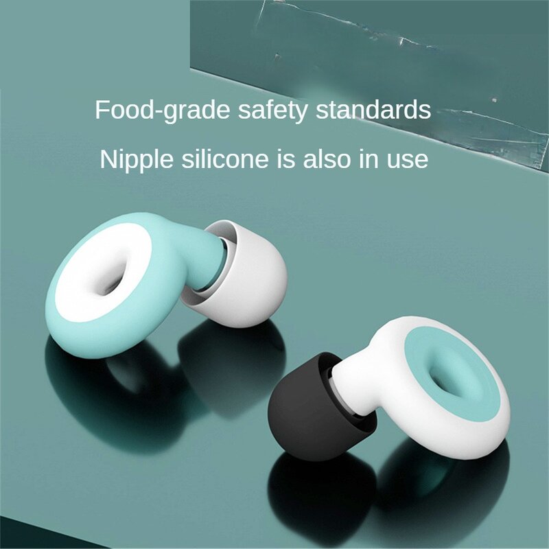 Anti-noise Earplugs Silicone Sleeping Ear Plugs Noise Reduction Sleep Noise Reduction Earplugs Special Silent Sound Insulation
