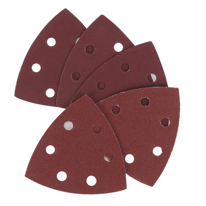 For Electric Tools Sandpaper Triangle Paint Sandpaper Pneumatic Tools Parts Triangle Sanding Pads 50Pcs 90*90*90mm