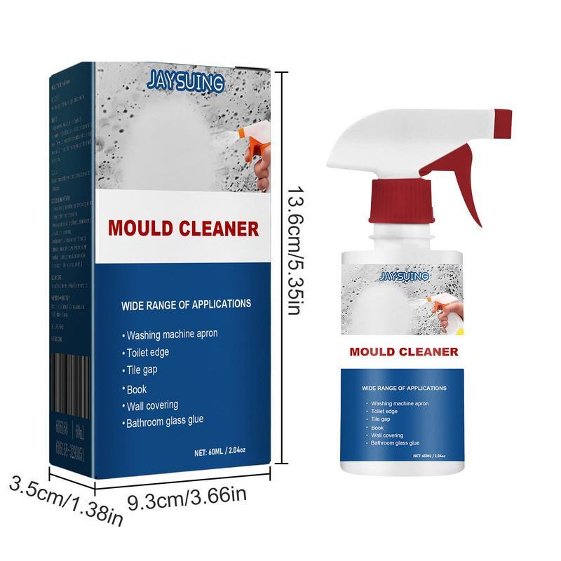 Spray de espuma activa para eliminación de moho, 60ML, anillo de sellado para refrigerador, eliminación de moho, azulejo de pared del hogar, limpiador de moho multiusos, niebla