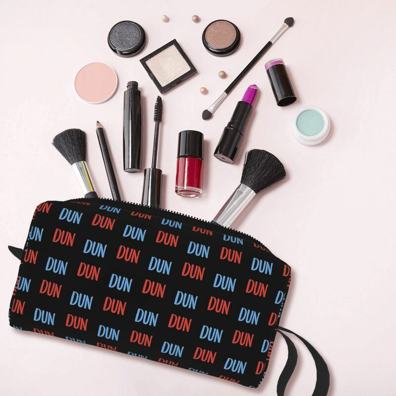 Dun Dun Law And Order Themed Makeup Bag Cosmetic Organizer Dopp Kit Toiletry Cosmetic Bag for Women Beauty Travel Pencil Case