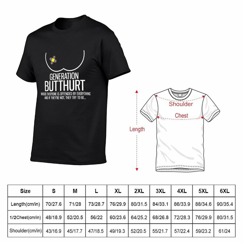 Funny Butthurt Millennial Shirt T-Shirt customizeds vintage tees Men's clothing
