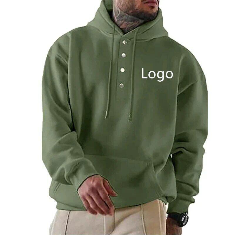 Custom logo men's hoodie Spring autumn trend men's hip hop street printing custom clothing brand high quality Oversized hoodie