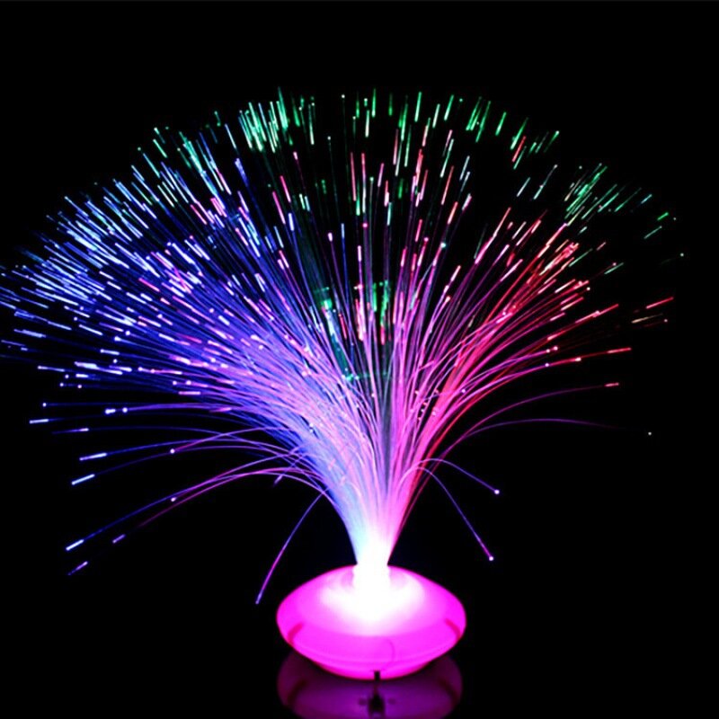 LED Fiber Optic Light Night Color Changing Firework Lights Atmosphere Lamps for Holiday Lighting Home Wedding Decor Fairy Lamp
