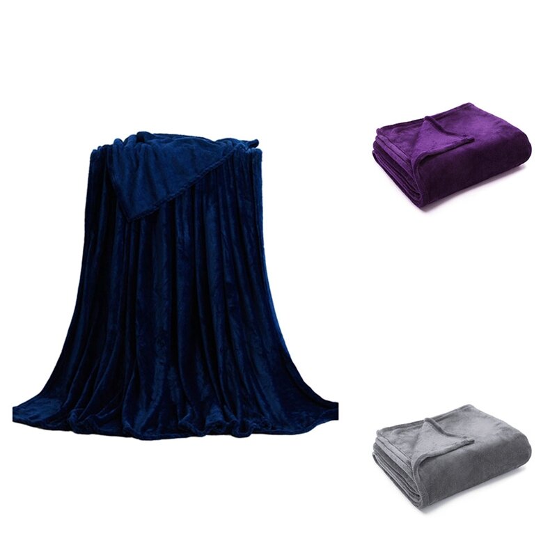 Coperta di flanella coperta semplice divano da viaggio sottile coperta di flanella lavabile In lavatrice morbida e calda In inverno