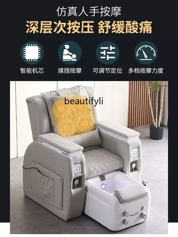 Maniküre Fuß massage Sofa Augenbrauen Tattoo Fuß Schönheit integrierte Liege Fuß wäsche Massage Couch