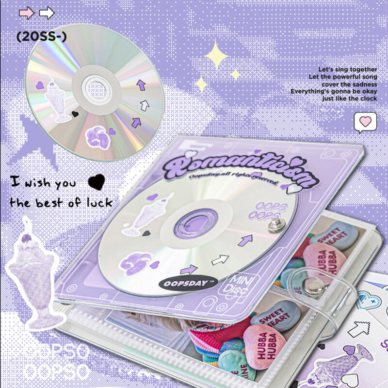 Retro CD coreano Idol photobcards Collect Book Binder A7 Notebook Diary Planner Album di cancelleria libro fai da te per carta