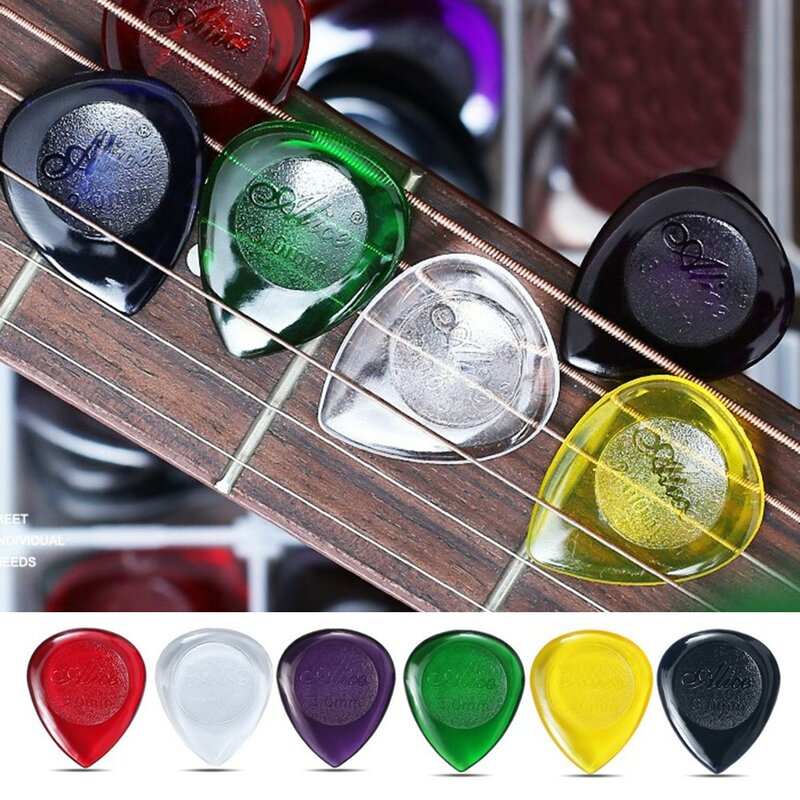 6pcs Guitar Picks Electric Bass Alice Stubby Guitar Picks Plectrums Large Stubbies Big 1-3mm Guitar Accessories