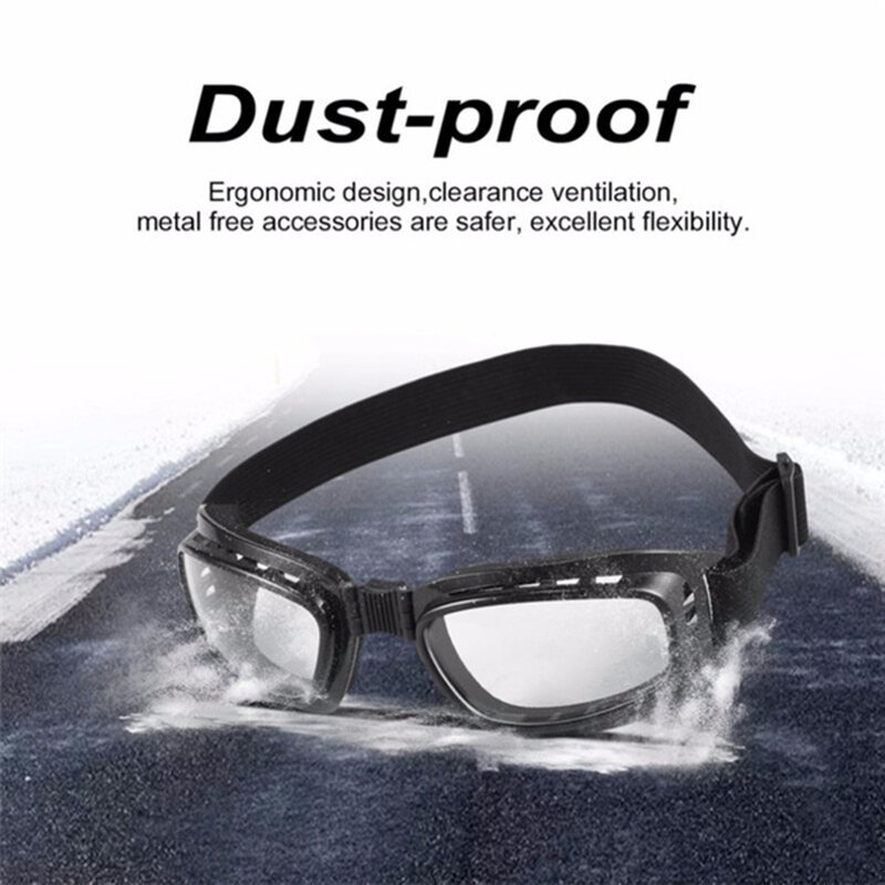 Occhiali di protezione moto occhiali multifunzionali occhiali pieghevoli occhiali da sci antivento antiappannamento occhiali da corsa fuoristrada
