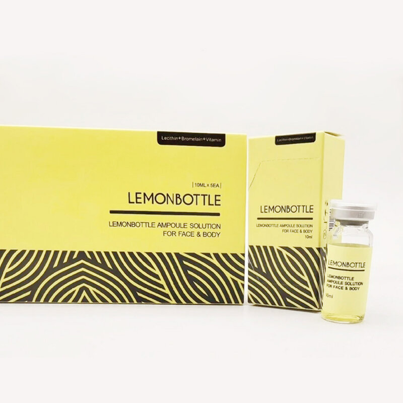 5 bottiglie/scatola bottiglia di limone viso corpo perdita di peso dimagrante rassodante brucia grassi essenza