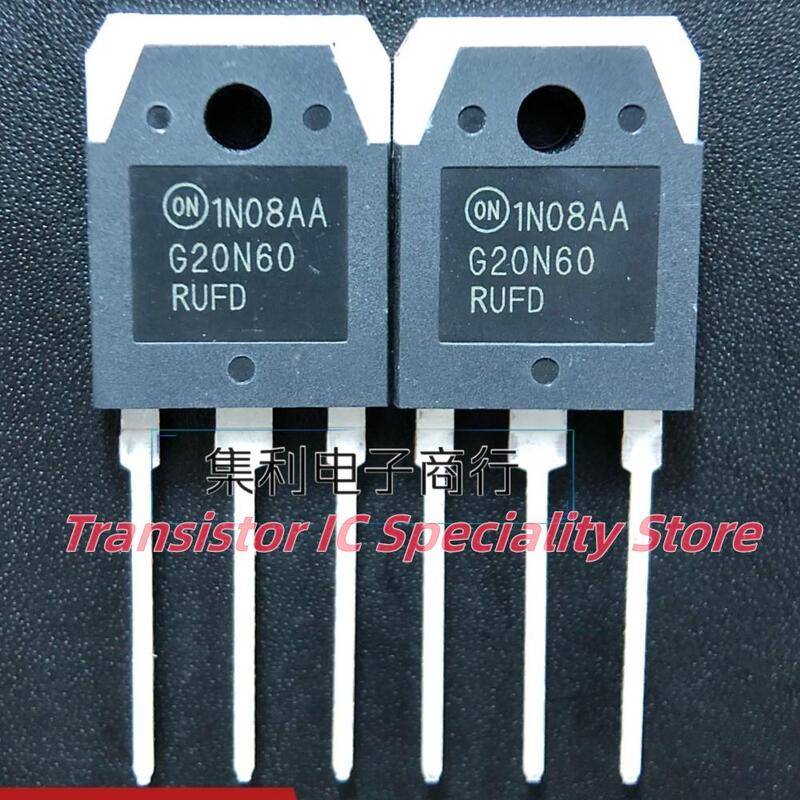 5PCS-10PCS  G20N60RUFD SGH20N60RUFD  TO-3P 600V 32A IGBT Imported  Original  Best Quality