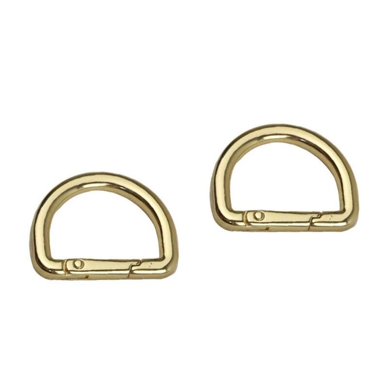 2pcs Zinc Alloy Plated Gate Buckle High Quality Multicolors 25*18mm Spring D Ring D-Shape Push Trigger Outdoor Tool