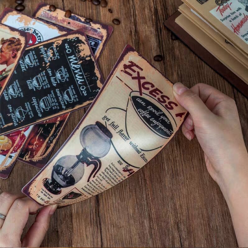 旅行ノートブック用のコーヒーパターンの手書きパッドかわいい紙プラスチックppボード旅行者ノートブック