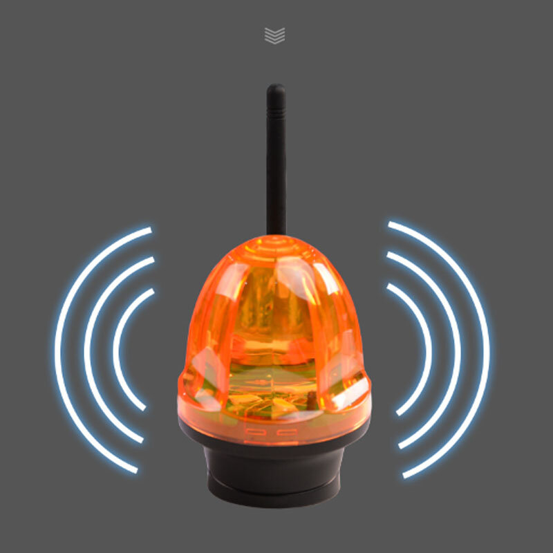 KOOJN-Mini Alarme Luz Piscando com Tensão Ampla, Controle de Porta, Controle Remoto, Escolha Piscar ou Permanecer Ligado, DC 12V-240V