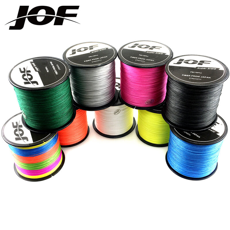 JOF X8 Lure Line Braided Fishing Line Pesca Carp Multifilament Fly Wire Japanese Pe Line Saltwater 1000M 500M 300M 8.2-35.8kg