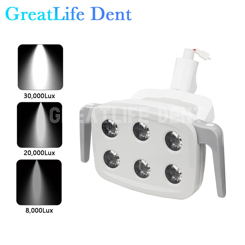 Greatlife-歯科用誘導チェアshadowless Light、LED操作ランプ、外科用LEDライト、デント、4個、7w