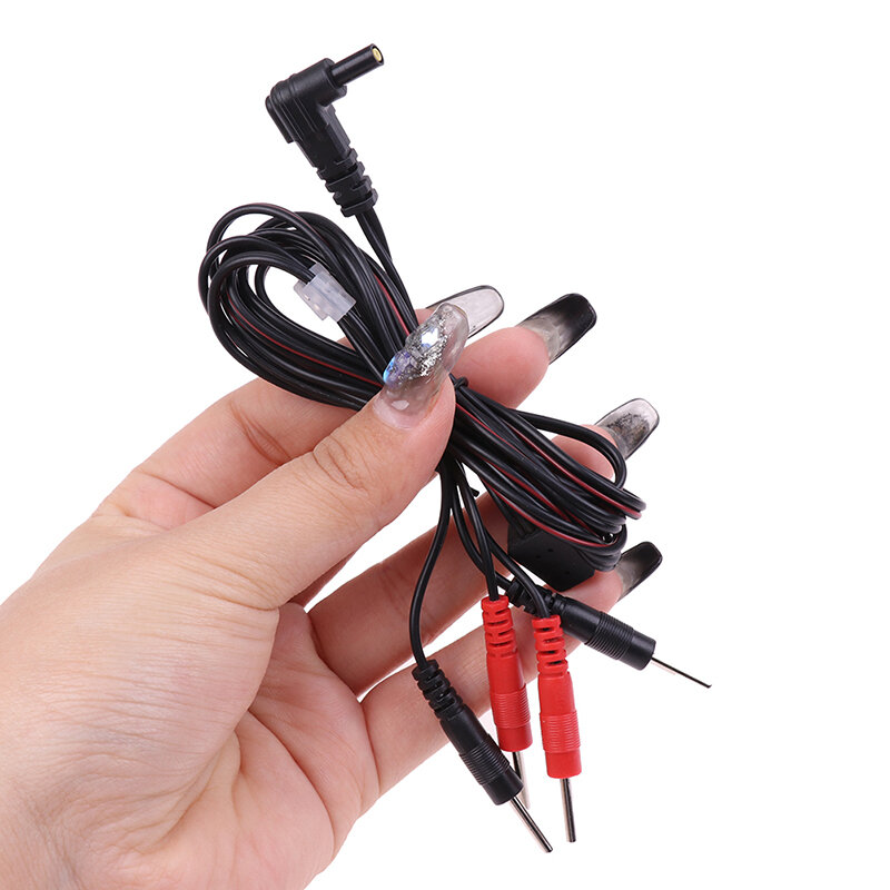 1.2M 2.35Mm Plug 2.0Mm Pin Pengganti Jack DC Kepala Elektroda Unit TENS Kabel Timah Kabel Konektor Mesin Terapi Digital