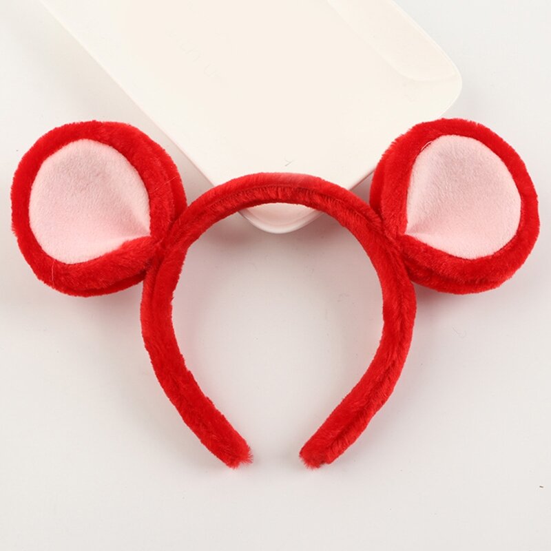 Simples doce acessórios para o cabelo feminino estudantes lavando rosto hairband mouses headbands pelúcia estilo desenhos