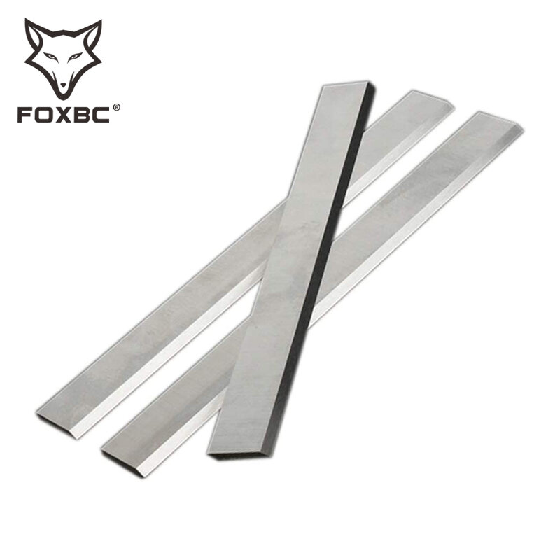 FOXBC 382x25x3mm HSS Planer Blades For Grizzly G0453 G0453P G1021 G6701, Delta 22 677 DC 380,  JET 708529G Parts Tool -Set of 3