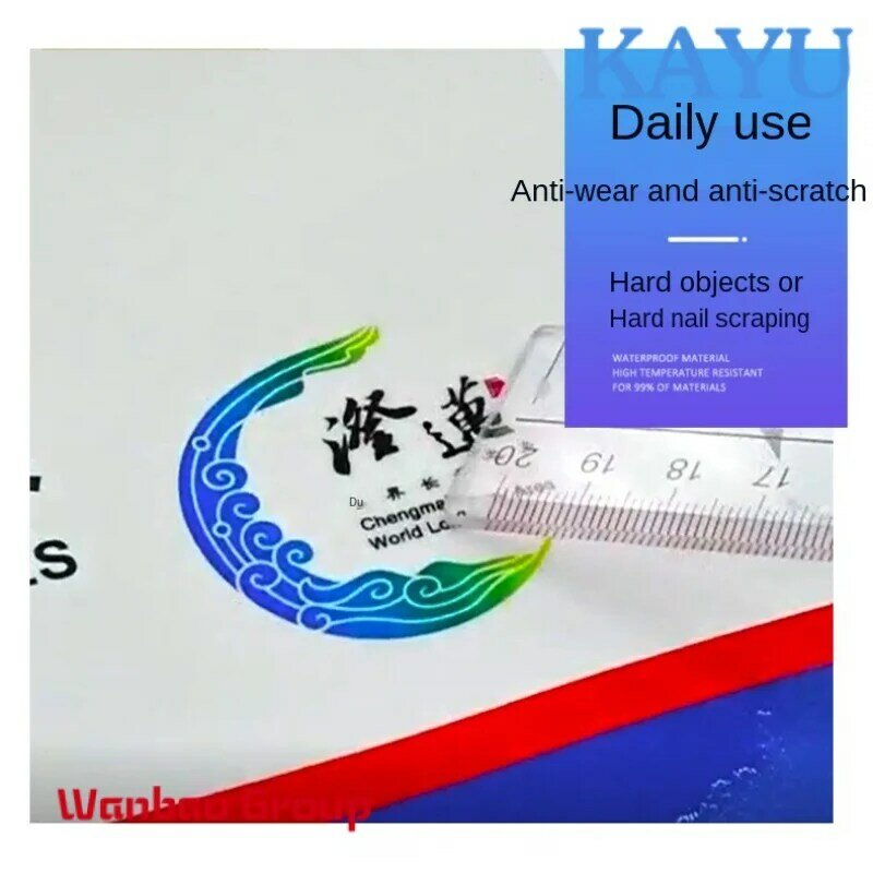 2023 sprzedaż fabrycznych naklejek mocny klej wodoodporne UV wykonane opakowanie etykieta biznesowe klej drukarski wycinane z nadrukowanym Logo