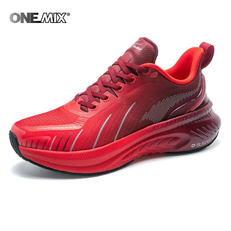 ONEMIX-Zapatillas de correr de carretera de carbono para hombre, deportivas con amortiguación, ligeras, para caminar, novedad