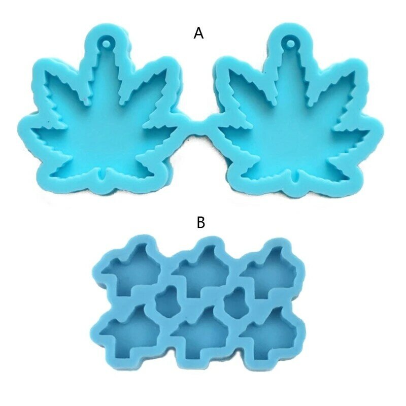 2 Pcs/Set Crystal Epoxy Resin Mold Earring Pendant Silicone Mould DIY Crafts Jewelry Ear Dangles Decorations Making Dropship