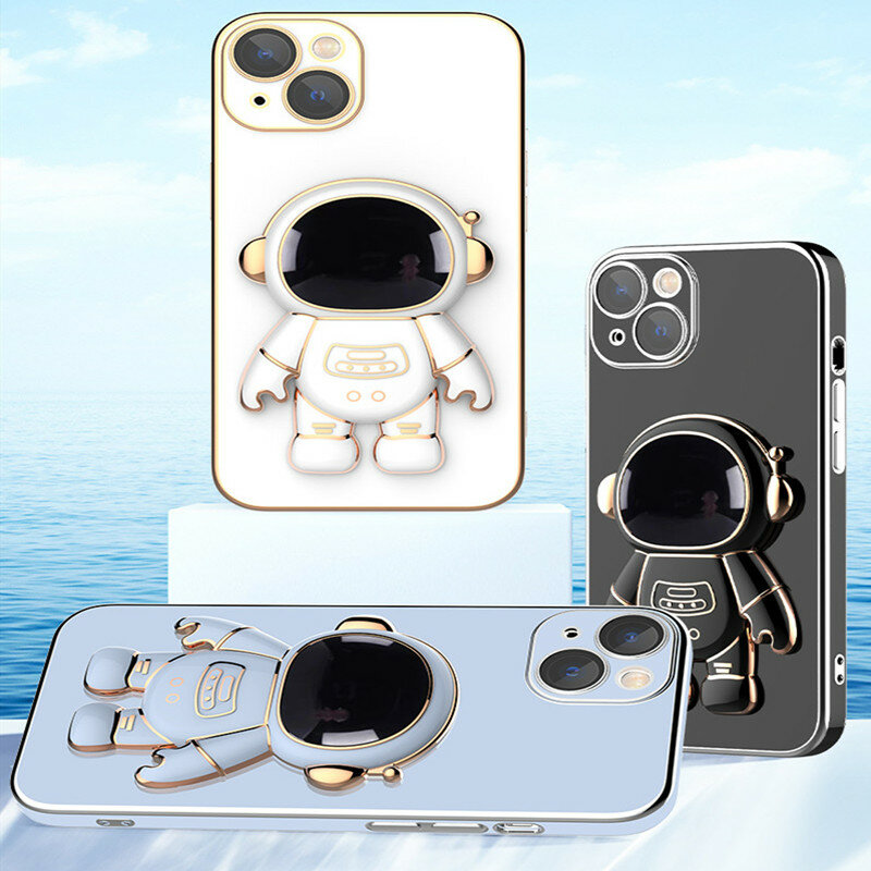 Astronaut Stand Soft Phone Case For Xiaomi Mi 12 8 9 10 9T 10T 11T 12T 12X 10S 11i 11 Lite Poco X3 NFC F3 F2 M3 M4 Pro M5 Cover