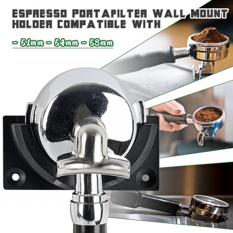 51 мм/54 мм/58 мм держатель для кофе настенный держатель для кофе настенная стойка для темпера самоклеящееся настенное крепление стеллаж для хранения кухонные инструменты