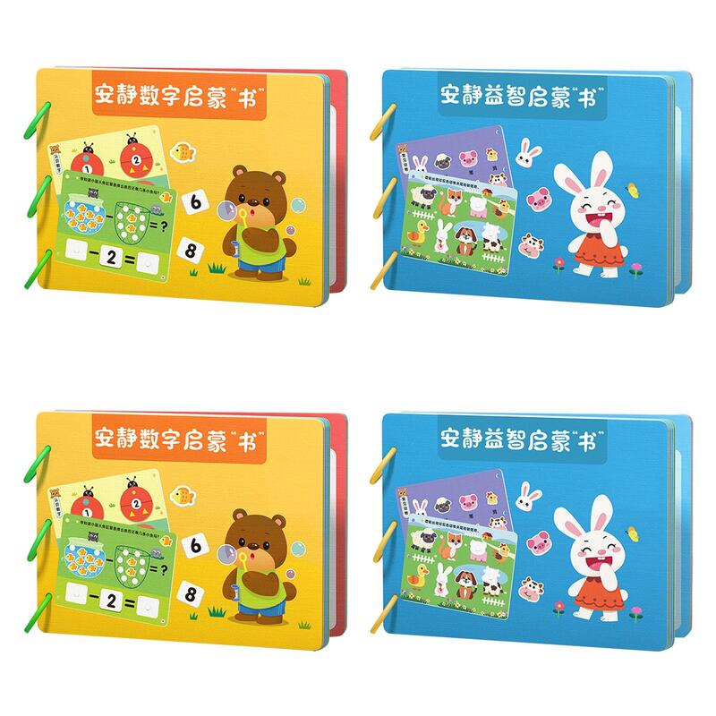 Sticker Boek Montessori Speelgoed Vroeg Leren Duurzaam Verlichting Leerpapier