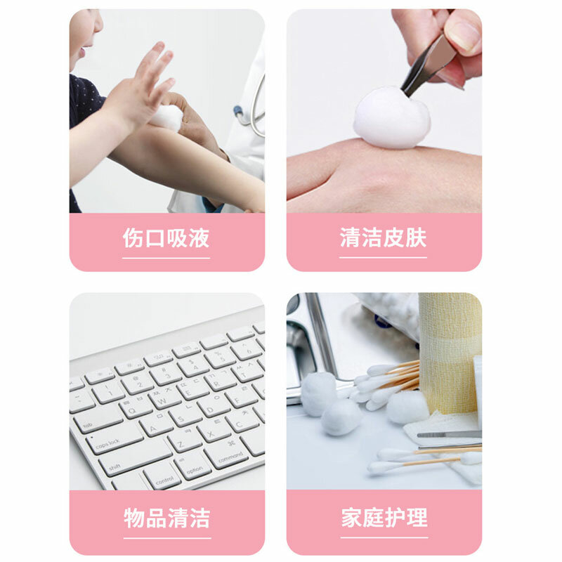 100Pcs/Pack Nail Polish Remover Cotton Wool Balls Cleaning Tool Nail Art Cleaner Manicure Tools