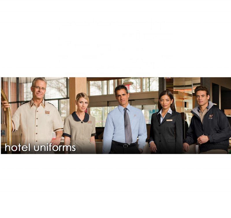 Manager Chef Kellner Kellnerin Bellman verschiedene Abteilungen Kleidung hochwertige Hotel personal Uniformen