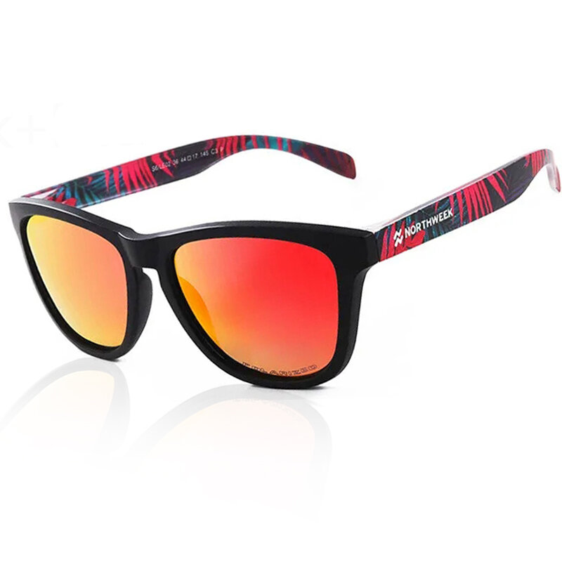 Солнцезащитные очки унисекс, зеркальные солнечные, в стиле ретро, для пляжа, Northweek, UV400, с защитой от ультрафиолета