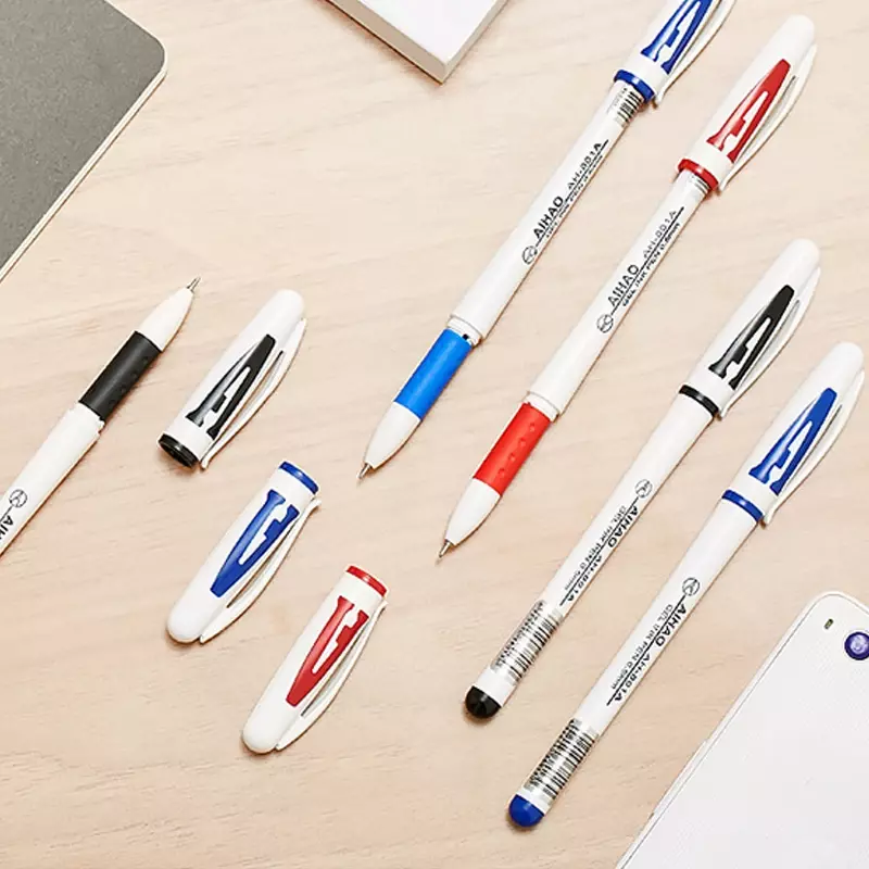 Marque Top Hot! AIHAO – stylo à encre à capuchon 801A de 0.5MM, stylo à encre pour Gel, fourniture scolaire et de bureau nécessaire, écriture lisse, haute qualité