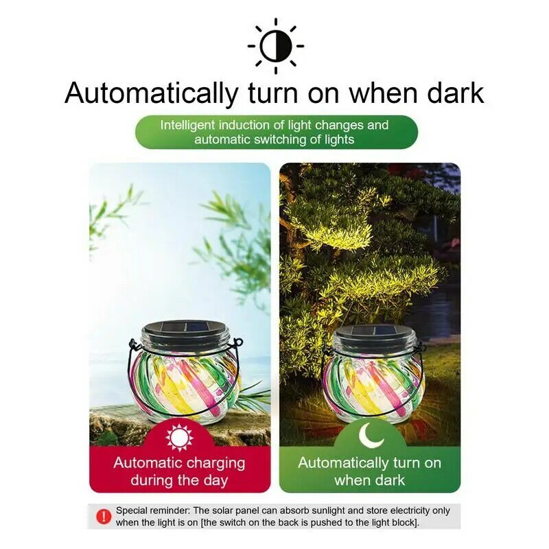2 szt. Solar Jar Lights Outdoor Led Solar Tree lampion do przydomowego ogrodu na podwórku zasilany energią słoneczną