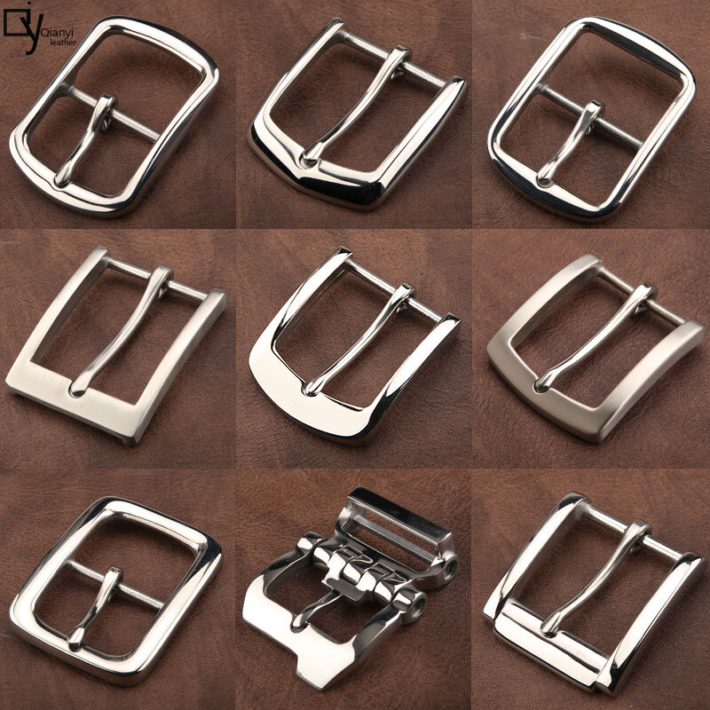Hebilla de cinturón de acero inoxidable de 4,0 cm, accesorios de aguja antialérgicos para ocio de alto grado, novedad de 304