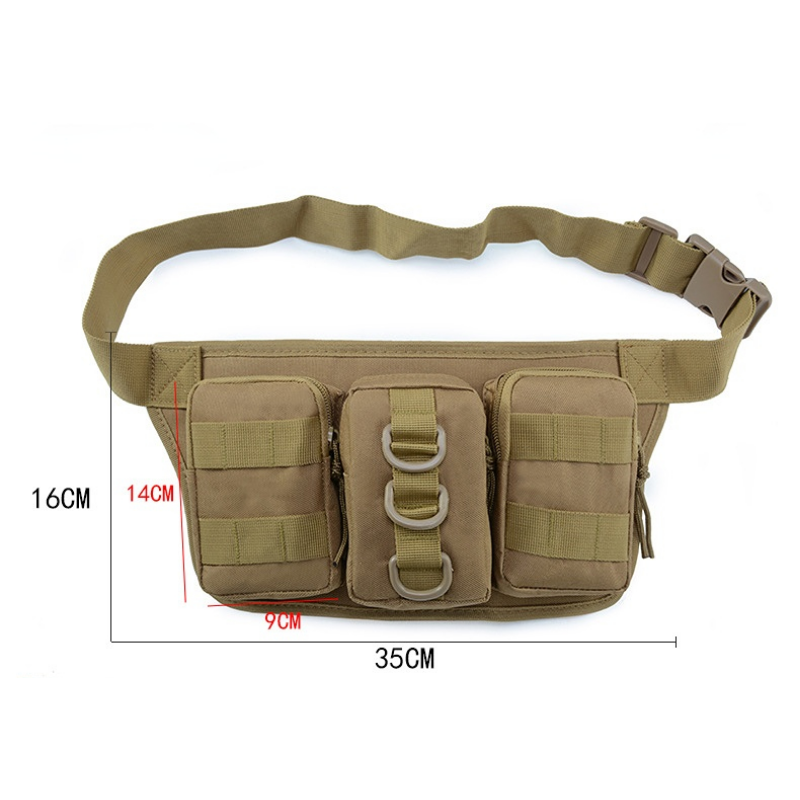 패션 대용량 세련된 나일론 허리 팩, 다기능 야외 스포츠 남여 군사 휴대용 낚시 사냥 가방