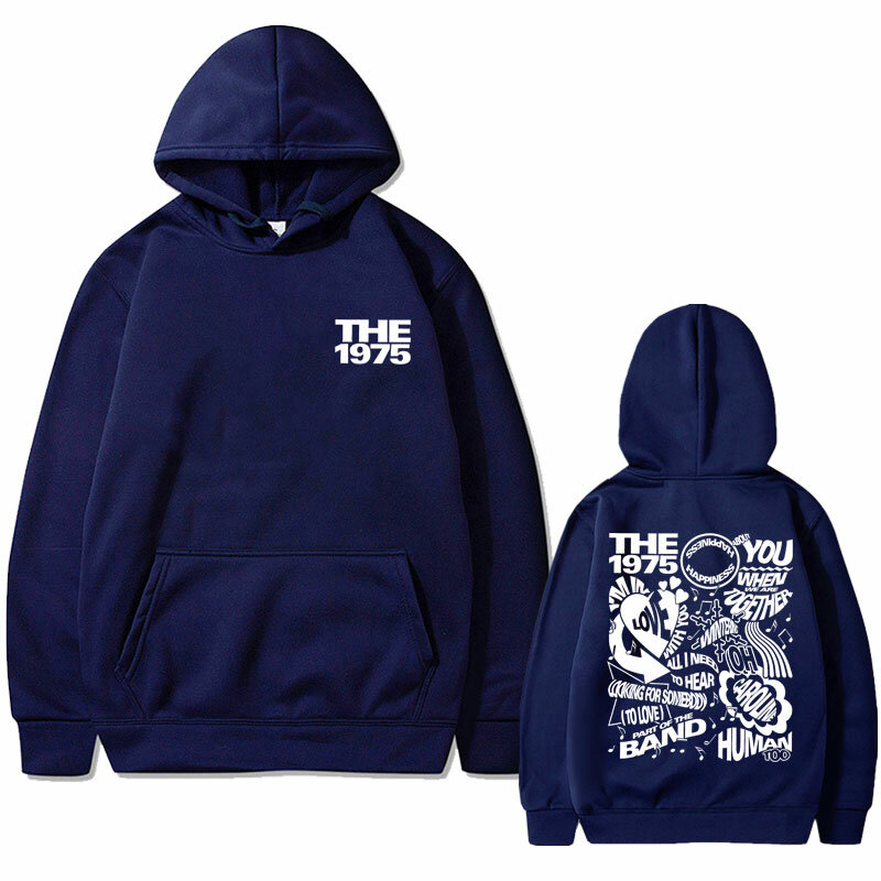 British Band The 1975 Graphic Hoodie Men Gothic Pullover Male Casual Oversized Hoodies Male Vintage Indie Alternative Sweatshirt