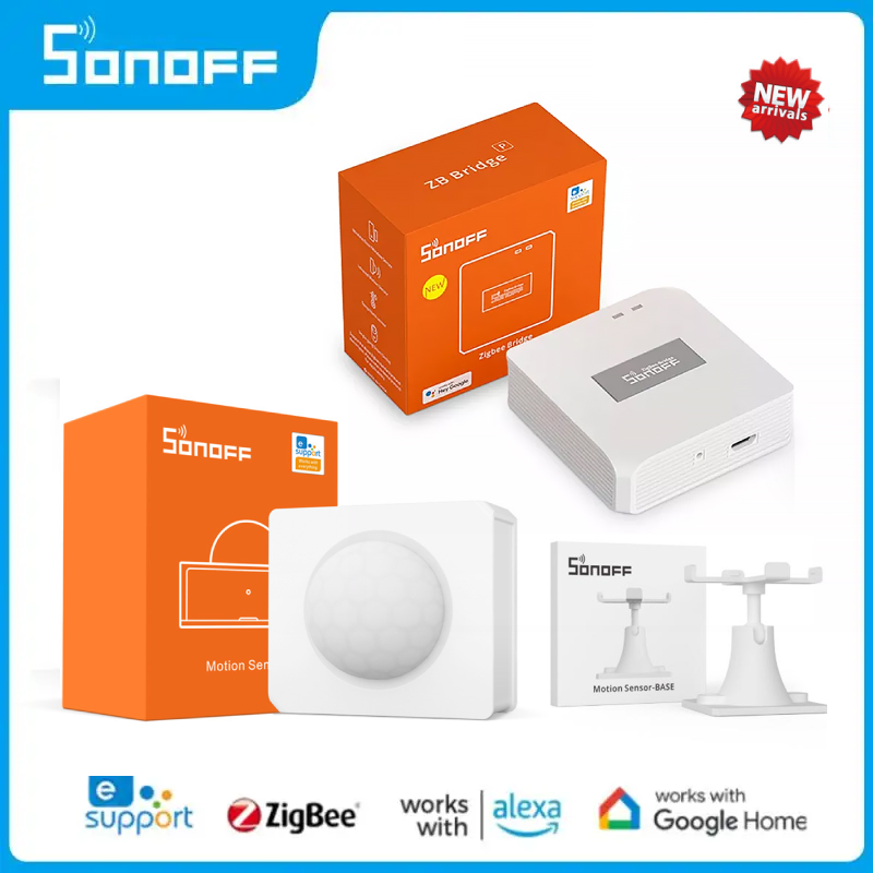SONOFF SNZB-03 Zigbee 3.0 PiR Sensor gerak, Kit pelindung keamanan rumah pintar bekerja dengan Alexa Google Home