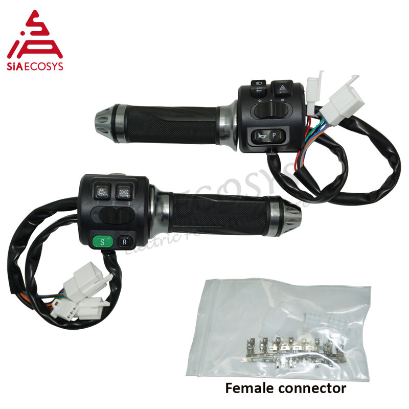 SIAECOSYS Z6 Throttle US Warehous  Combination Switch Full Twist Throttle for  Electric Motorbike