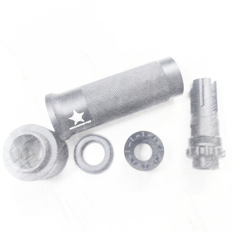 Alumínio liga cilindro acessórios, interface direta, divertido brinquedo, 14mm, ccw, 19mm