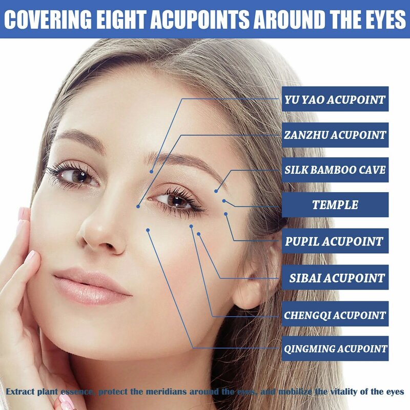 Szybkie leczenie krótkowzroczności przepaska na oko ziołowa terapia akupunktowa szybkie wyleczenie astygmatyzm poprawia wzrok szybko łagodzi zmęczenie 10 sztuk/worek