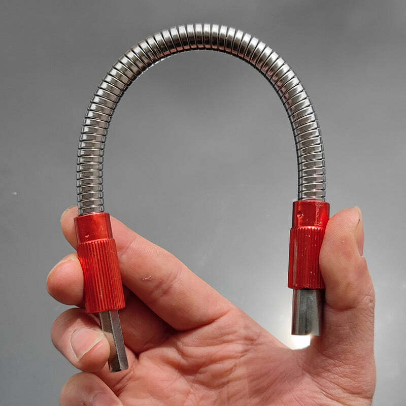 Uchwyt sześciokątny metalowy elastyczny uniwersalny przedłużacz bitów magnetyczny śrubokręt sześciokątny bitowy przedłużenie do wiertarka ręczna