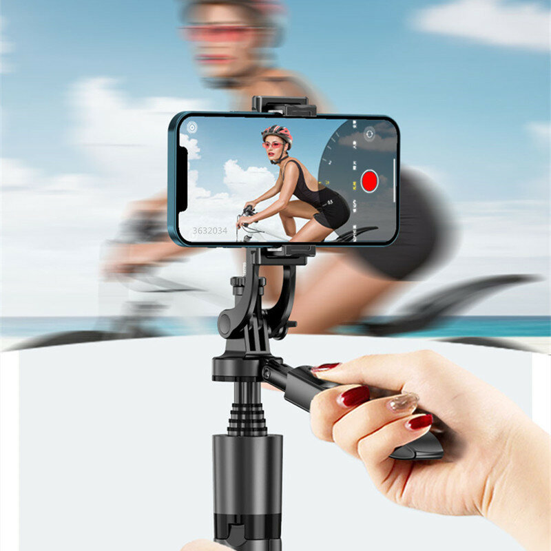 FANGTUOSI 2022 nuovo 1530mm Wireless Selfie Stick treppiede monopiede pieghevole per Gopro Action camera smartphone Shooting Live