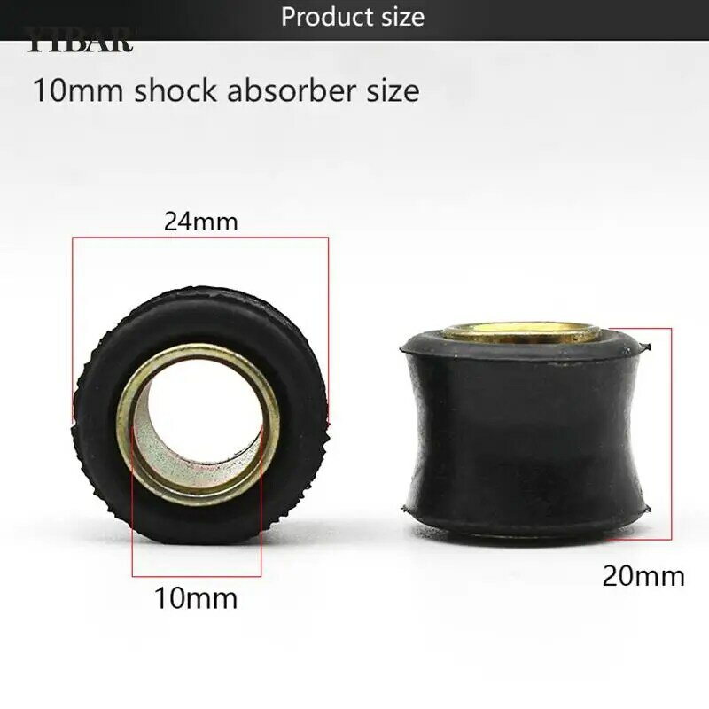 10mm 12mm Motorcycle Rear Shock Absorber Rubber Buffer Rubber Shock Absorber Bumper Block Sleeve Cushion Rubber Rings