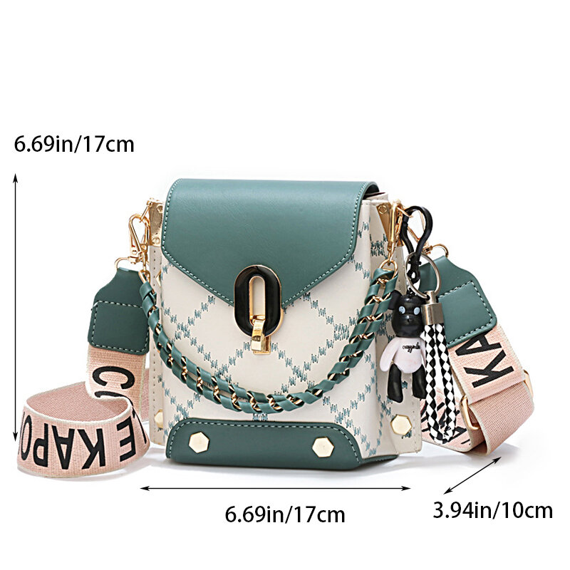 Women's Bag Chain Leather Diamond Lattice Daily Commuter Crossbody Bag For Women Shoulder Bag Shopping