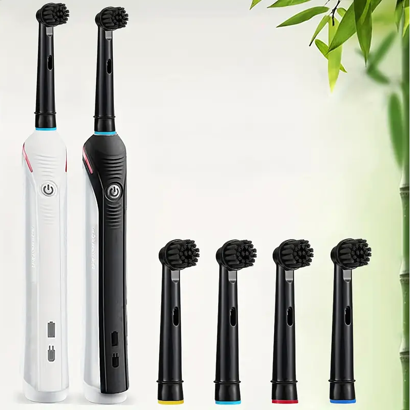4/8/12/16/20PCS Black Charcoal Toothbrush Heads SB-17A Compatible With Oral B Electric Toothbrush