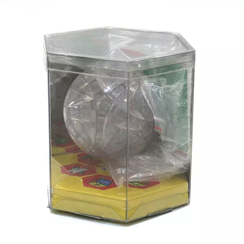 Kubus bola ajaib edisi terbatas Calvin Puzzle traifum Megaminx bola bening tubuh dengan 12 warna stiker DIY mainan Puzzle kubus